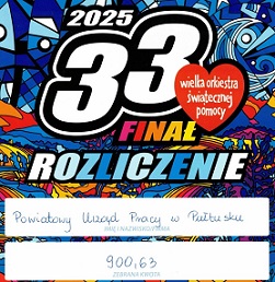 Zdjęcie artykułu Mamy to! Dołożyliśmy naszą cegiełkę…. 900,63 zł zasiliło...